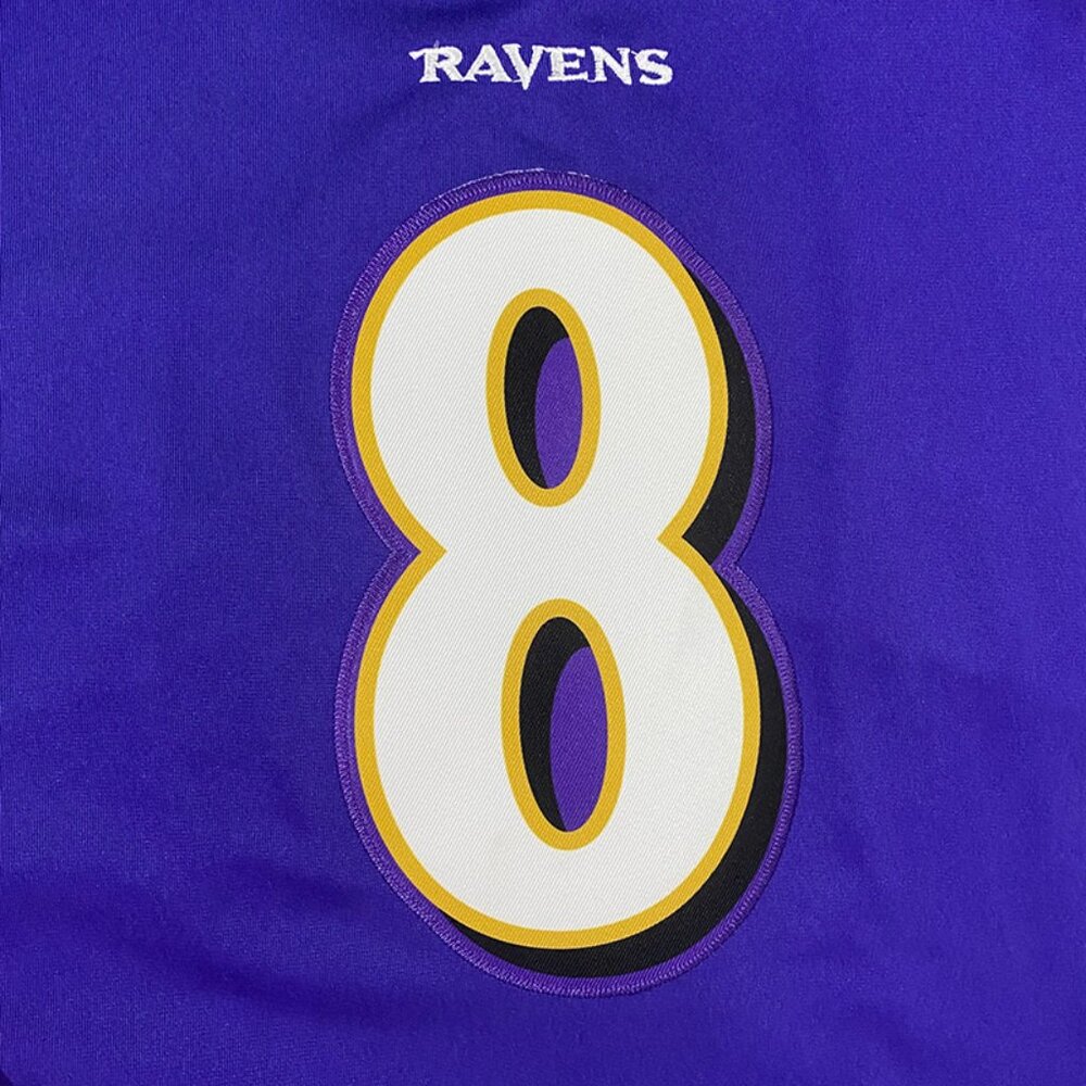 Nike NFL Lamar Jackson Purple Baltimore Ravens Jersey - Picture 3 of 7